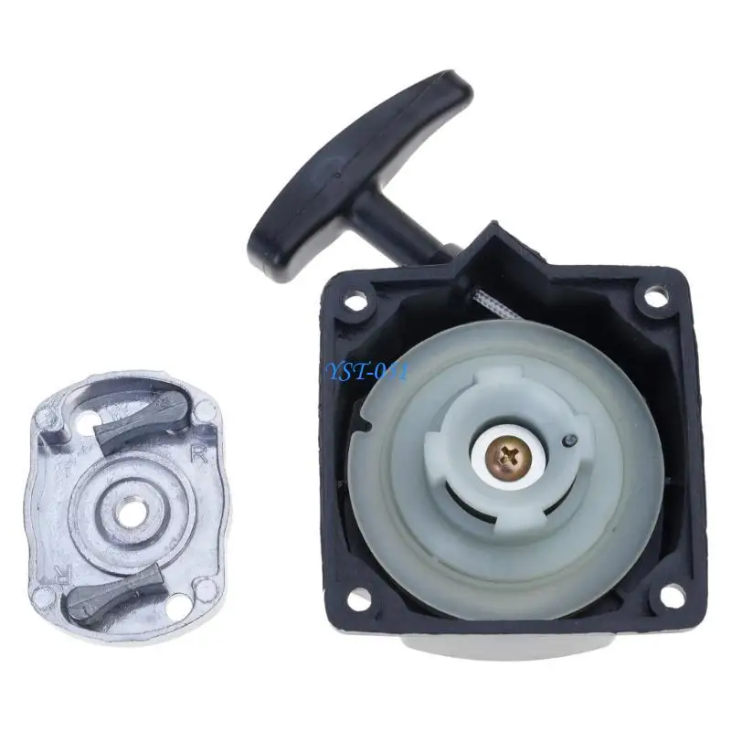 

E15A Durable Recoil Starter Assembly for 43CC 49CC 52CC Brush Cutter Engines ABS Nylon Aluminum Construction Easy To Install