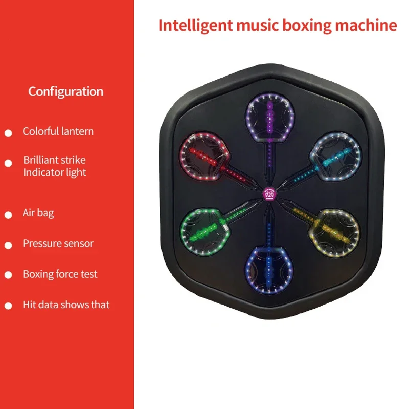 New Product Ideas 2024 APP Smart Wall Mount Bluetooth Music Boxing Machine Boxing Arcade Machine for Boxing Training with Gloves