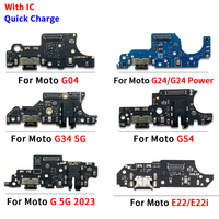 USB Charger Port Connector Charging Socket Plate Board Flex For Moto G Pure G31 G04 G14 G24 Power G41 G51 G34 G54 G62 G84 G64 5G