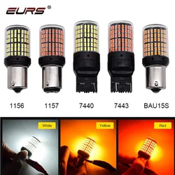 1 pz 3014 144smd 1156 P21W BA15S BAY15D BAU15S PY21W T20 LED 7440 7443 W21W 1157 per auto 12V LED Canbus lampadine indicatore di direzione