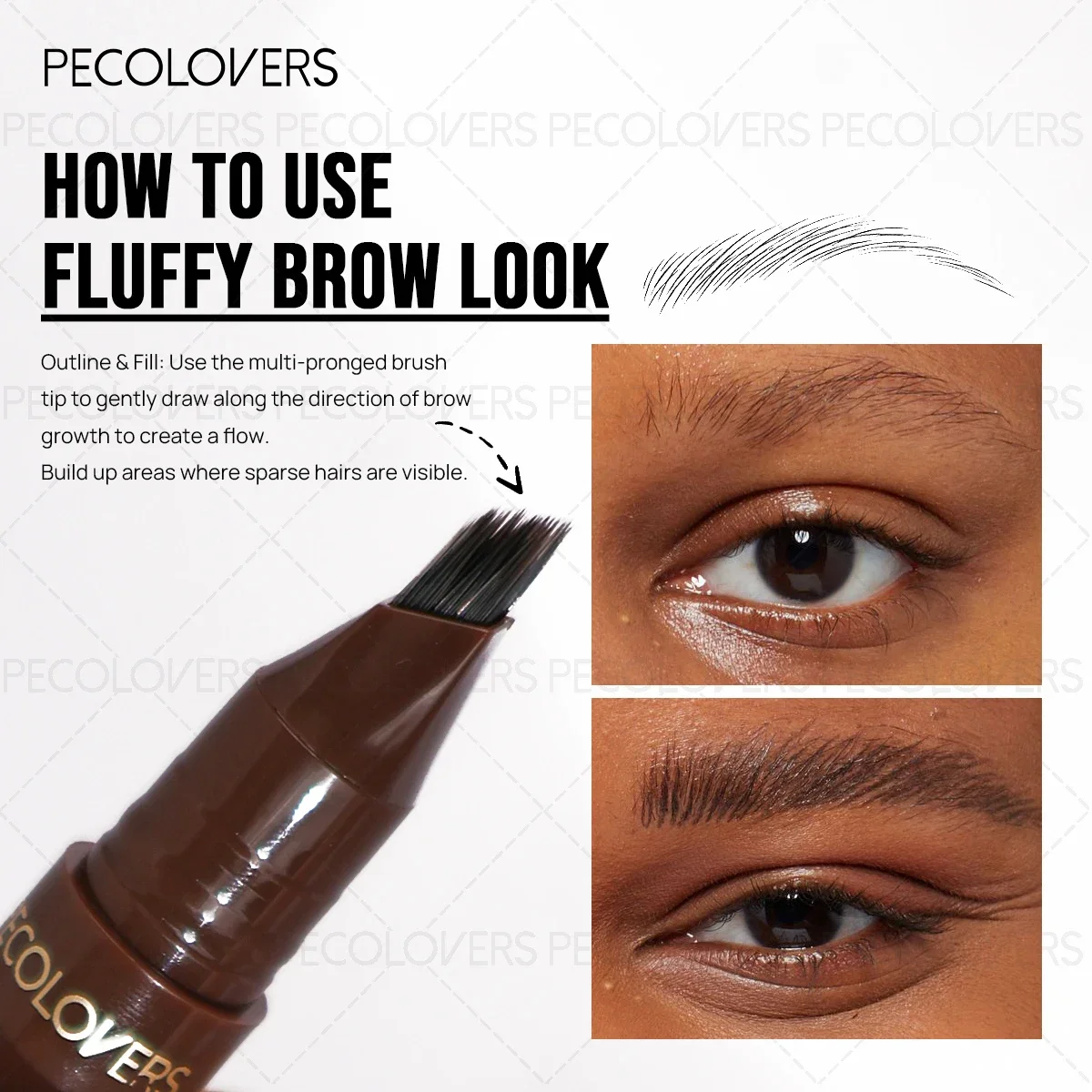 Eyebrow Pencil Professional Chinese Original Makeup Water Resistant Line Eyebrow Enhancers Cosmetic