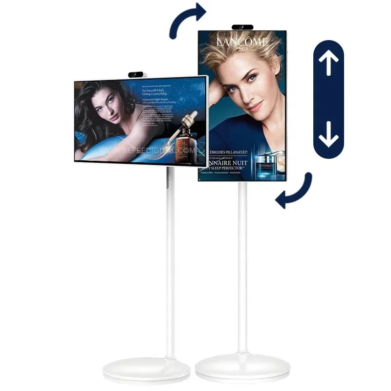 

Flexible&Rotatable Battery Power Touch Display 27" 32'' Android Digital Signage Mobile Screen Home Interactive Board Full HD LCD