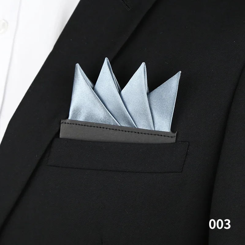 Herren Taschenhandtuch Business Accessoires Anzug Hochzeit Bräutigam Einfarbig Quadratisches Handtuch Taschentuch Brust – Detail 11