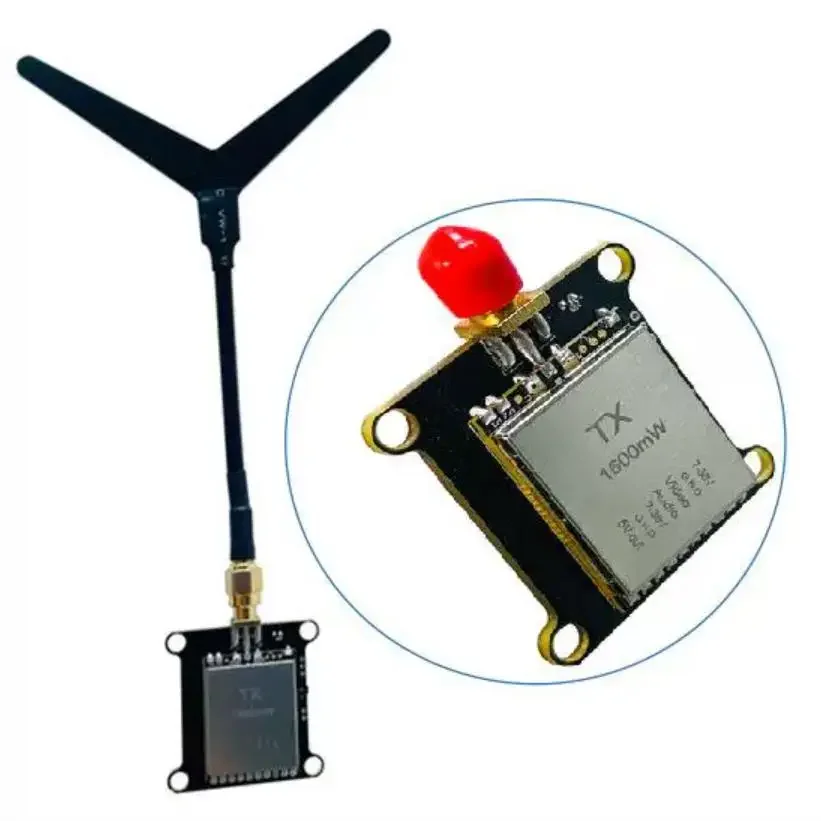 1.2G 1.2GHz 1W 1000mW Receiver VRX & Transmitter VTX Video Transmitting Module For FPV RC Racing Drones with Y-shaped Antenna