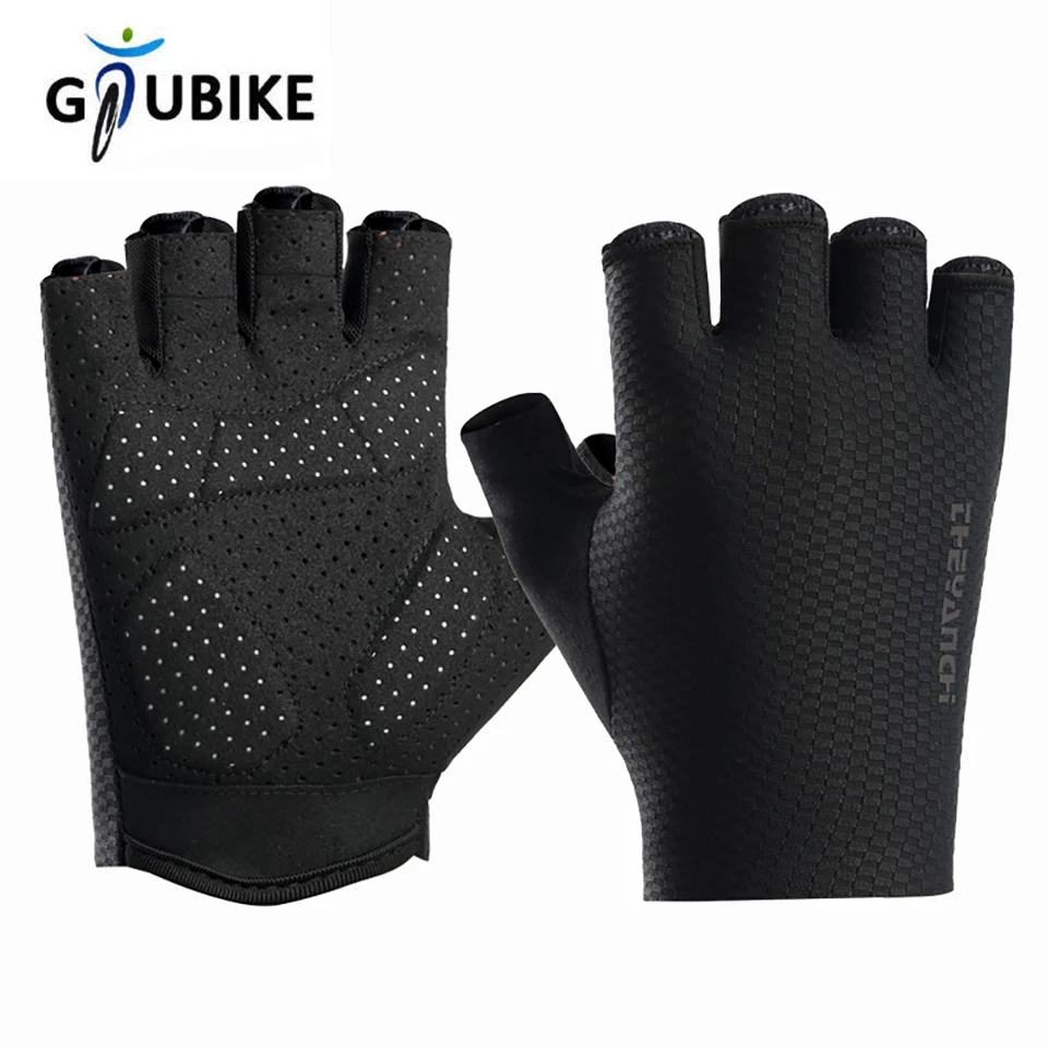 Men's Road Cycling Gloves Breathable Half-Finger Cycling Gloves for Men Shock-Absorbing Pad Lightweight MTB Biking Gloves