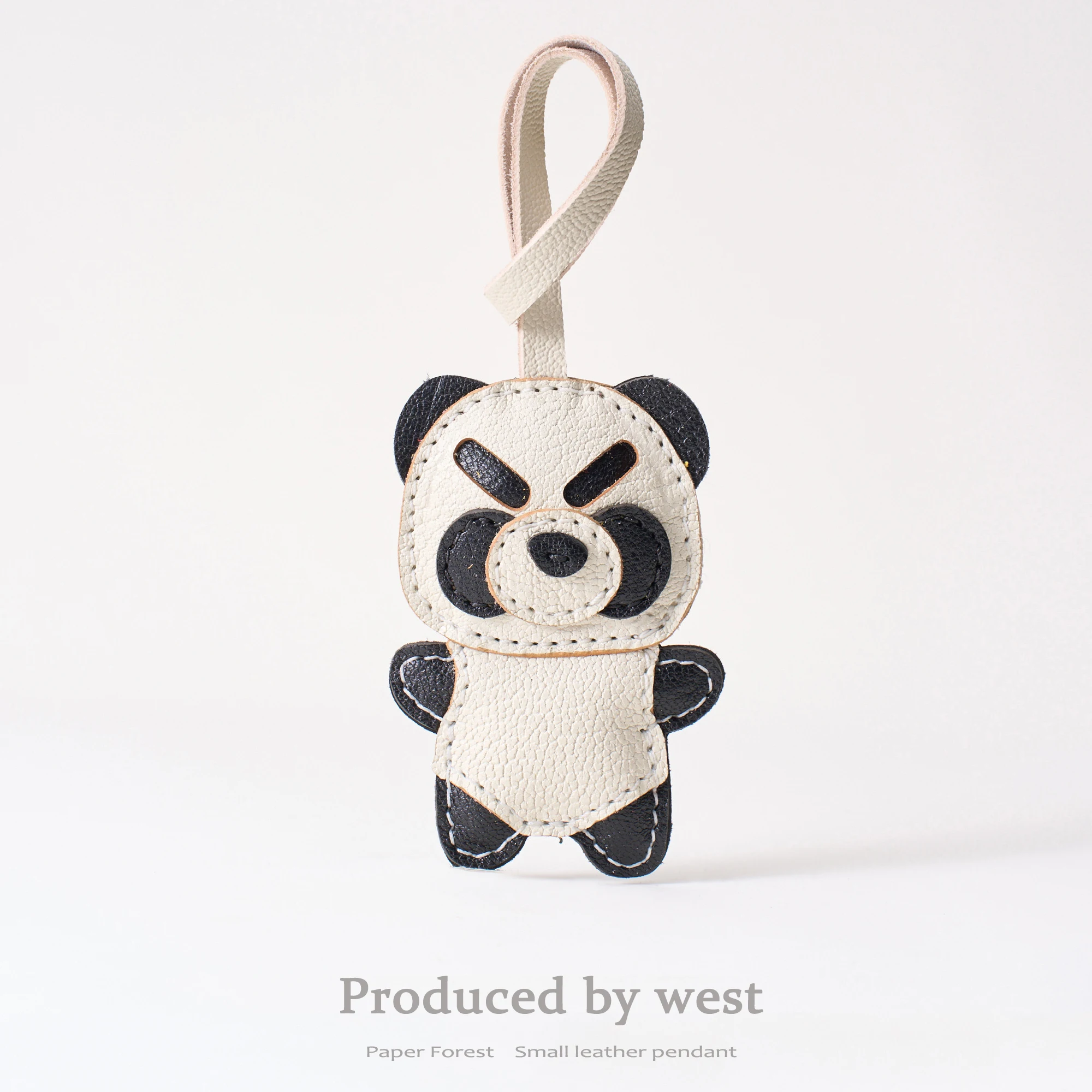 Handmade genuine leather bag charm delicate and cute small leather accessory suitable for backpacks school bags keychains