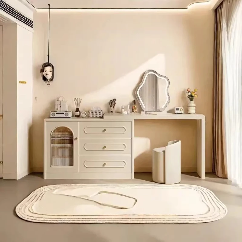 

Modern Classic Dressing Table Drawer Organizer Minimalist Mirror Dressing Table Makeup Multifunction Kaptafel Rome Furniture