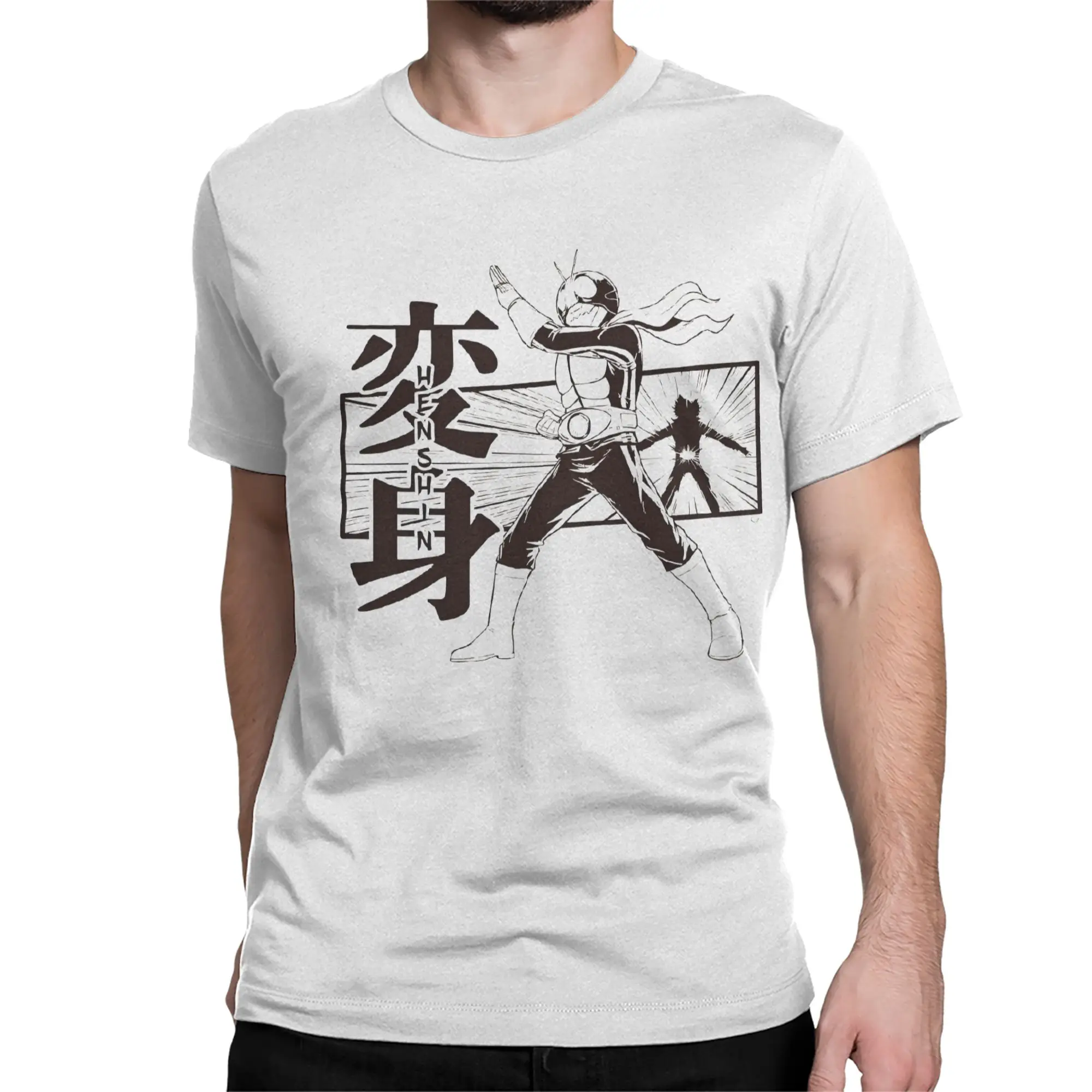 Novelty Kamen Rider Henshin!  T-Shirts Men Women's Round Collar Pure Cotton T Shirt  Short Sleeve Tees Printing Clothing