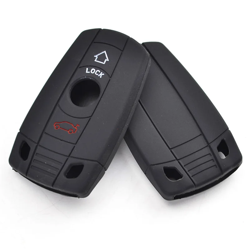 Silicone Key Case Cover For BMW 1 3 5 6 7 Series X3 X5 E36 E39 E90 E91 E92 E60 Keyless Fob Shell Holder Protector