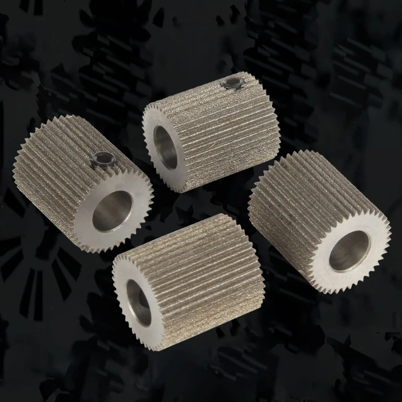 2/4pcs Stainless Steel MK8 Extruder Gear 40‑Teeth Wire‑Cut Feeder Pulley For Ender 3 Series 3D Printer Extrusion Wheel