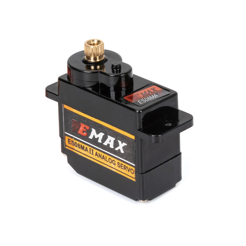 EMax ES08MA II Servo analogico in metallo 12g con supporto e braccio 15T per parti di aggiornamento gladiatore Axial SCX24 modello di auto RC 1/24