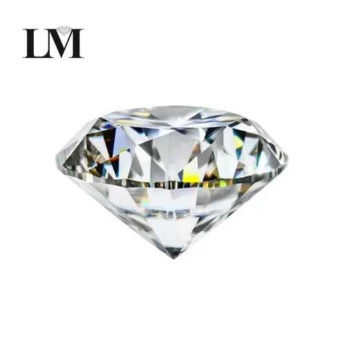 모이사나이트 보석 제작용 루즈 스톤 원석, GRA 인증 모이사나이트, D 컬러, Vvs1 라운드 컷, 0.1CT-12CT, 도매 