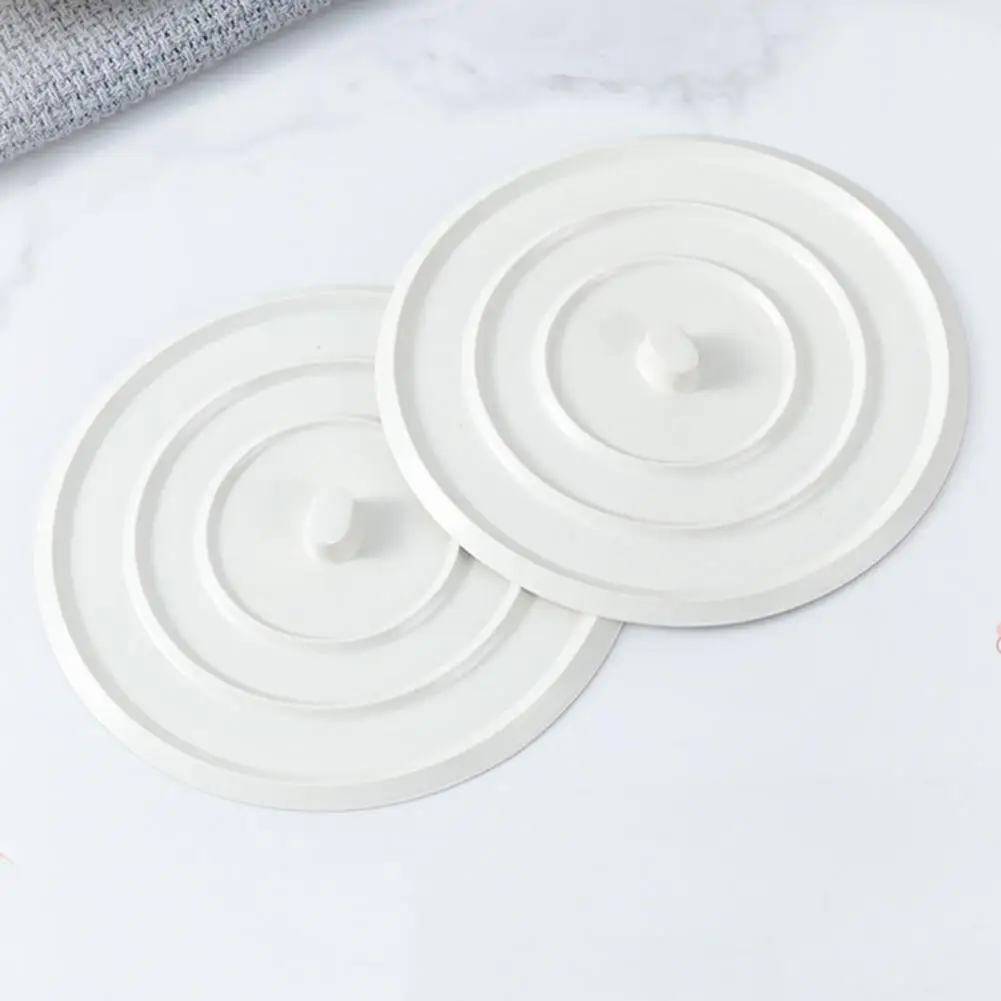 Tapa de silicona para lavabo de bañera, tapón de drenaje para cocina y baño, ajuste Universal, tapón de pelo, succión plana para ducha