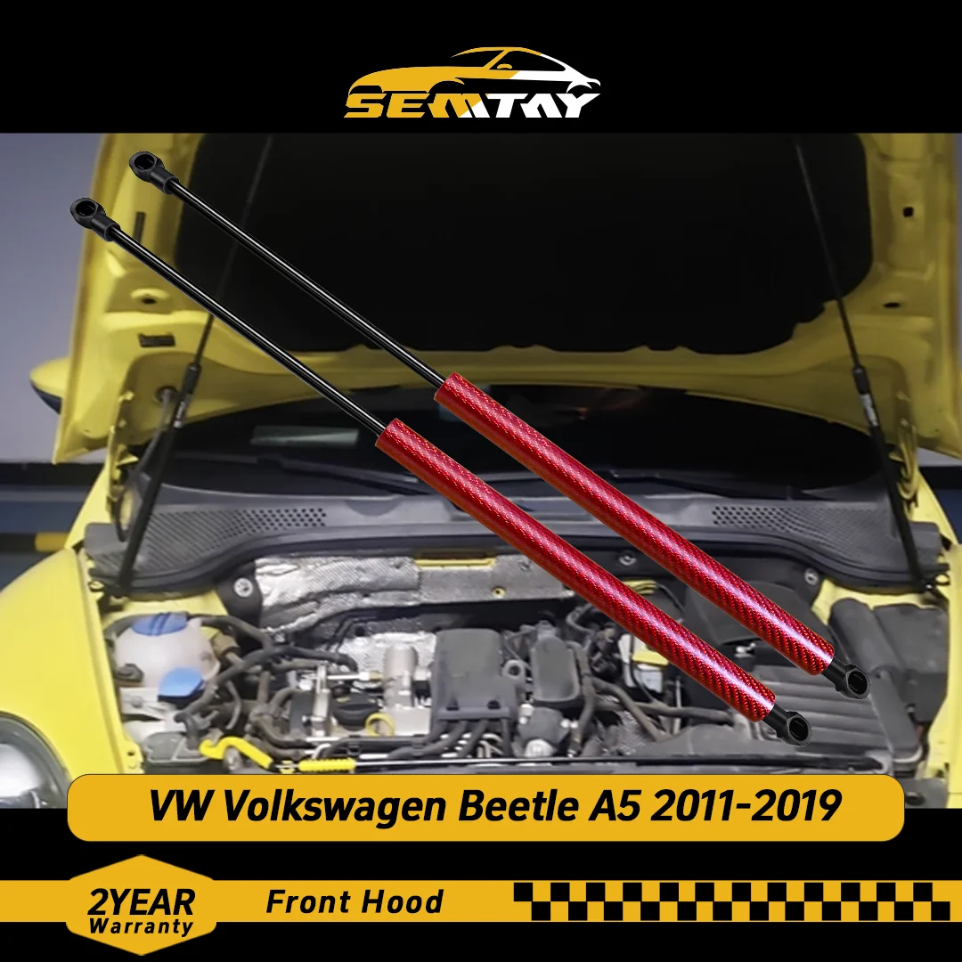 

Стойки капота SEMTAY для Beetle A5 2011-2019, поддержка подъема капота, пружинные амортизаторы, демпфер, совместимый с деталью VW Volkswagen
