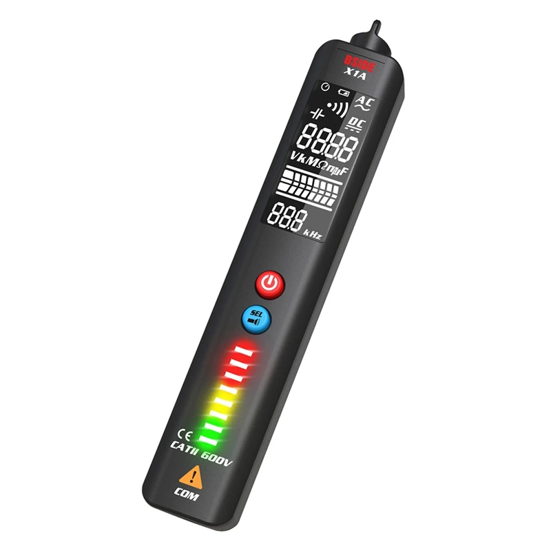 BSIDE X1A Voltage Detector EBTN LCD 3-Line Display And Adjustable Sensitivity Non-Contact