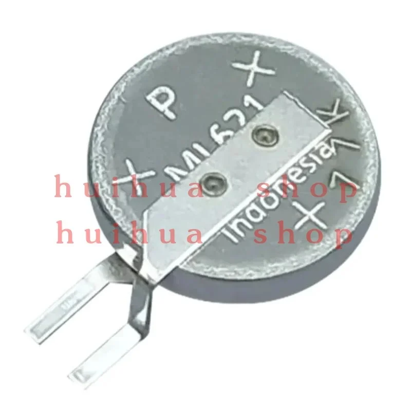 2PCS NEW Original for  ML621 ML621S ML-621S ML621S/DN ML-621S/DN 621 3V Rechargeable Battery with Pins