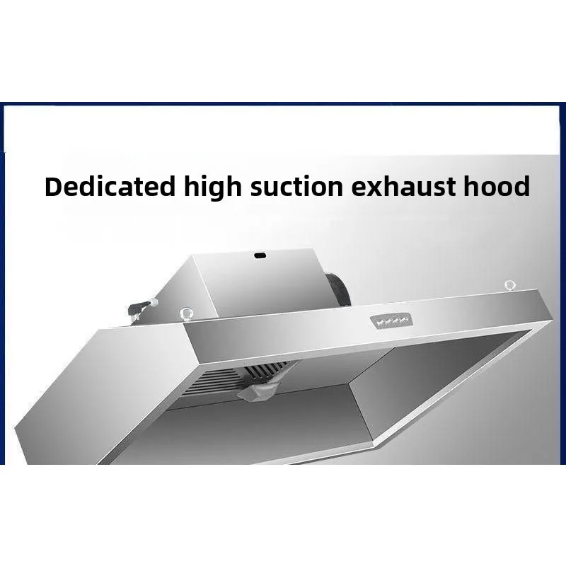 Rural earth stoves commercial stainless steel smoke hoods with high suction steam power