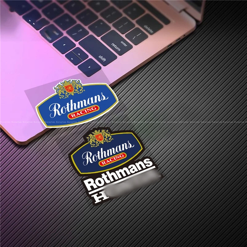 Car Styling Tape for Rothmans Racing Sponsor Modified Sticker Motocross Motor Fuel Tank Box Auto Decoration Decal