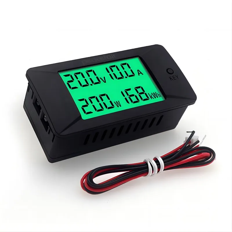 Peacefair Newest 100A Shunt Bulit-in DC Digital Battery Tester Two-way Ammeter Voltmeter Power Energy Watt Meter