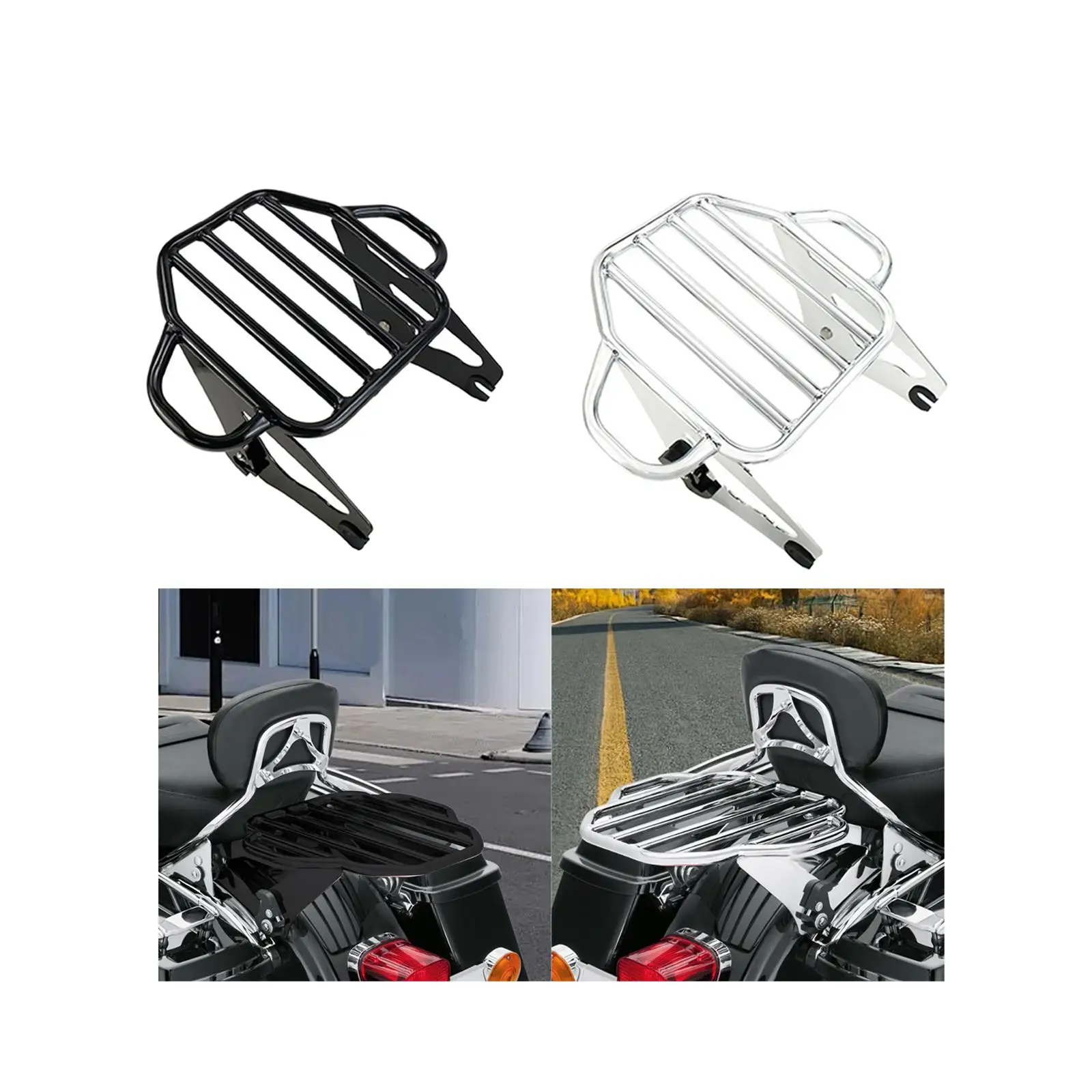 Porta-bagagens destacável de dois acordes para Harley Davidson Street Glide Touring