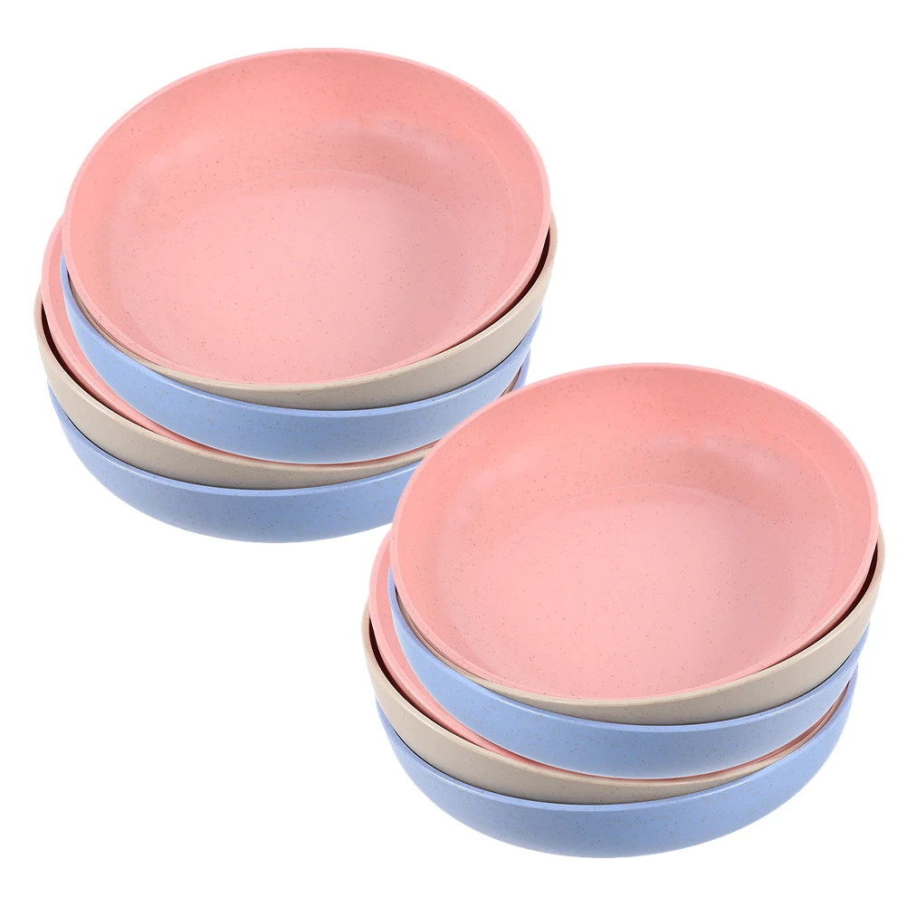 

12pcs Shallow Bowl Kitten Food Water Dish Lightweight Pet Feeding Bowl Small Plastic Cat Food Bowls Pet Supply Cat Feeder For