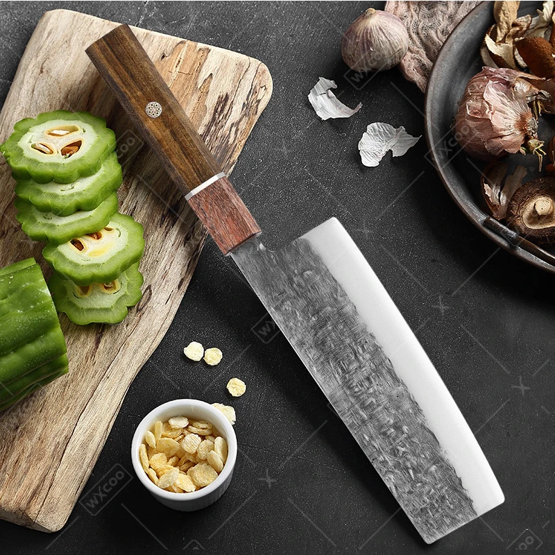WXCOO Japanese Kiritsuke Chef Knife Stainless Steel Sharp Meat Vegetable Cleaver Butcher Handmade Professional Kitchen Knives