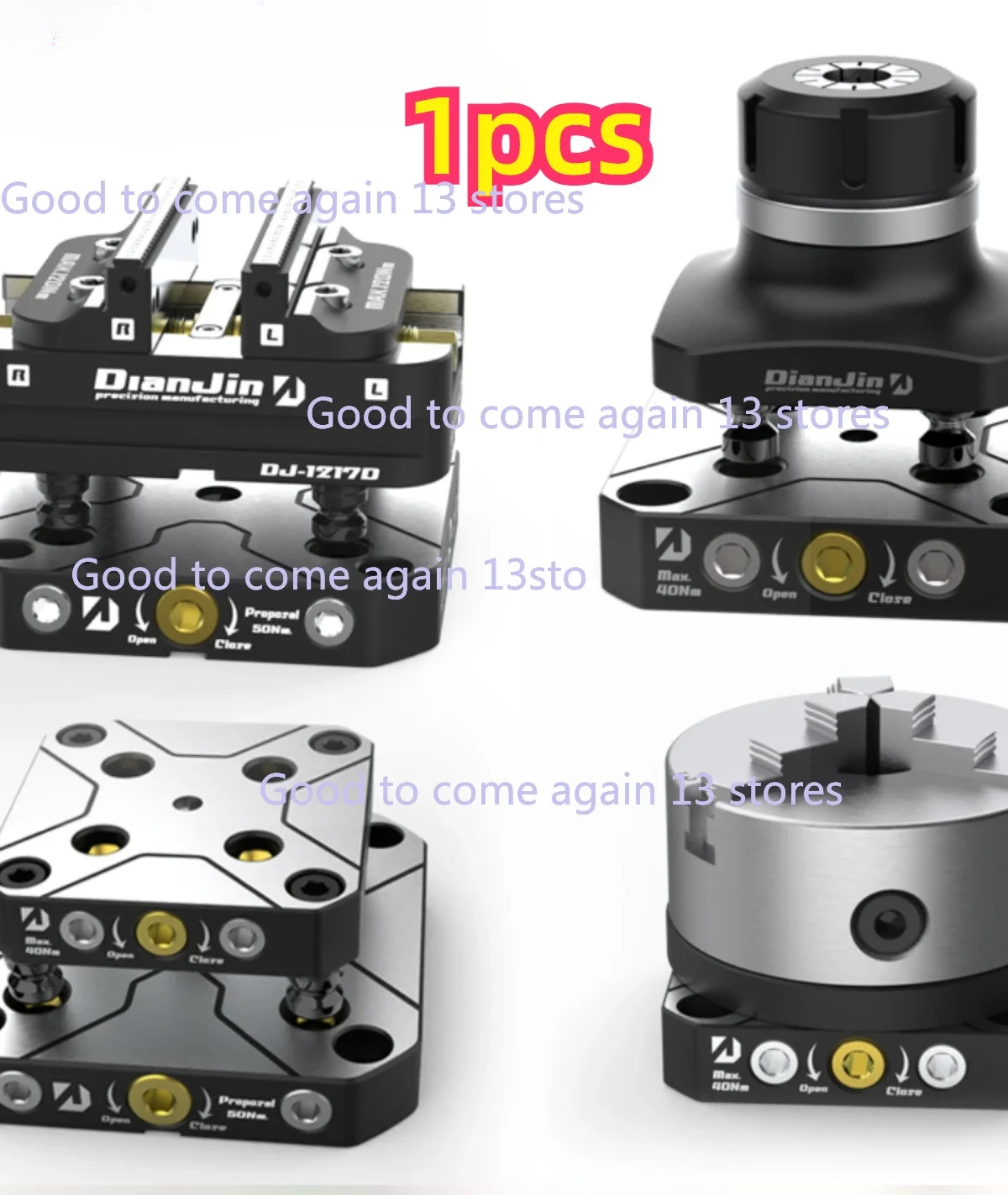 4-5 Axis Fixture Self-centering Vise Positive Paired with Zero Point Quick Change Four Axis L-block Bridge Board