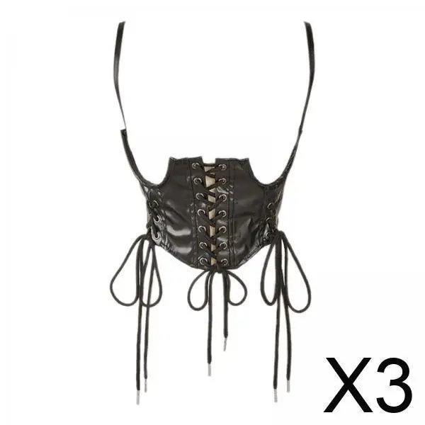 

Регулируемый корсет, широкий пояс из искусственной кожи под грудью, модное украшение на талию для женщин, аксессуары для платья