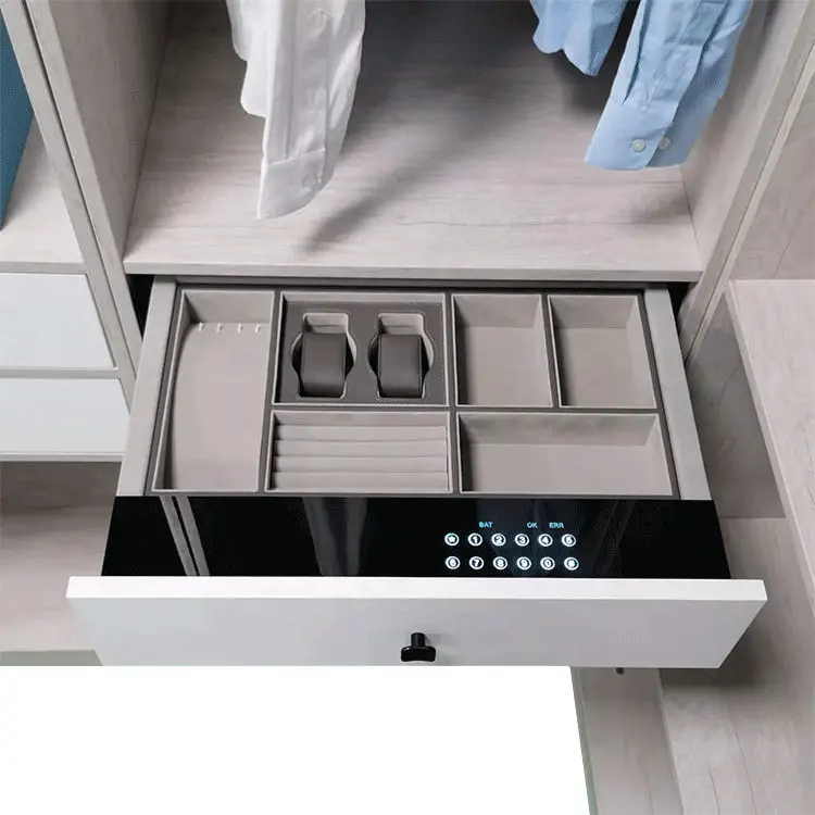 High-strength Thickened Intelligent Panel Smart Fingerprint Wardrobe Drawer Safe For Hidden Money
