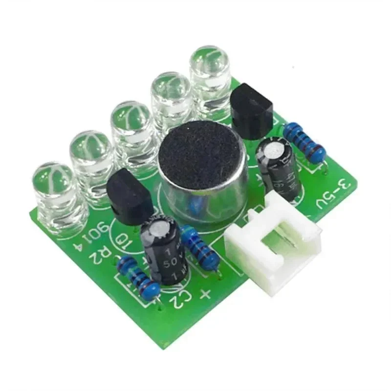 3V-5.5V Voice Activated Control Lamp LED Melody Light Module DIY Electronic Funny Kit Production Suite Learning PCB Laboratory