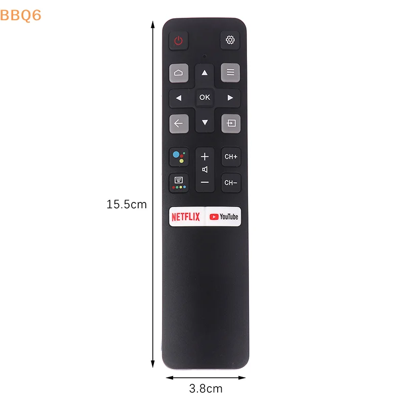 TCL 스마트 TV 적외선 컨트롤러용 RC802V 교체용 리모컨 1개