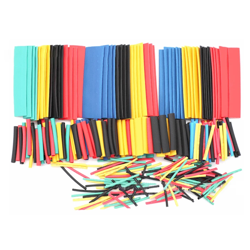 Термоусадочные трубки 150-560 шт., термостойкие трубки, комплект для упаковки, изоляция проводов и кабелей