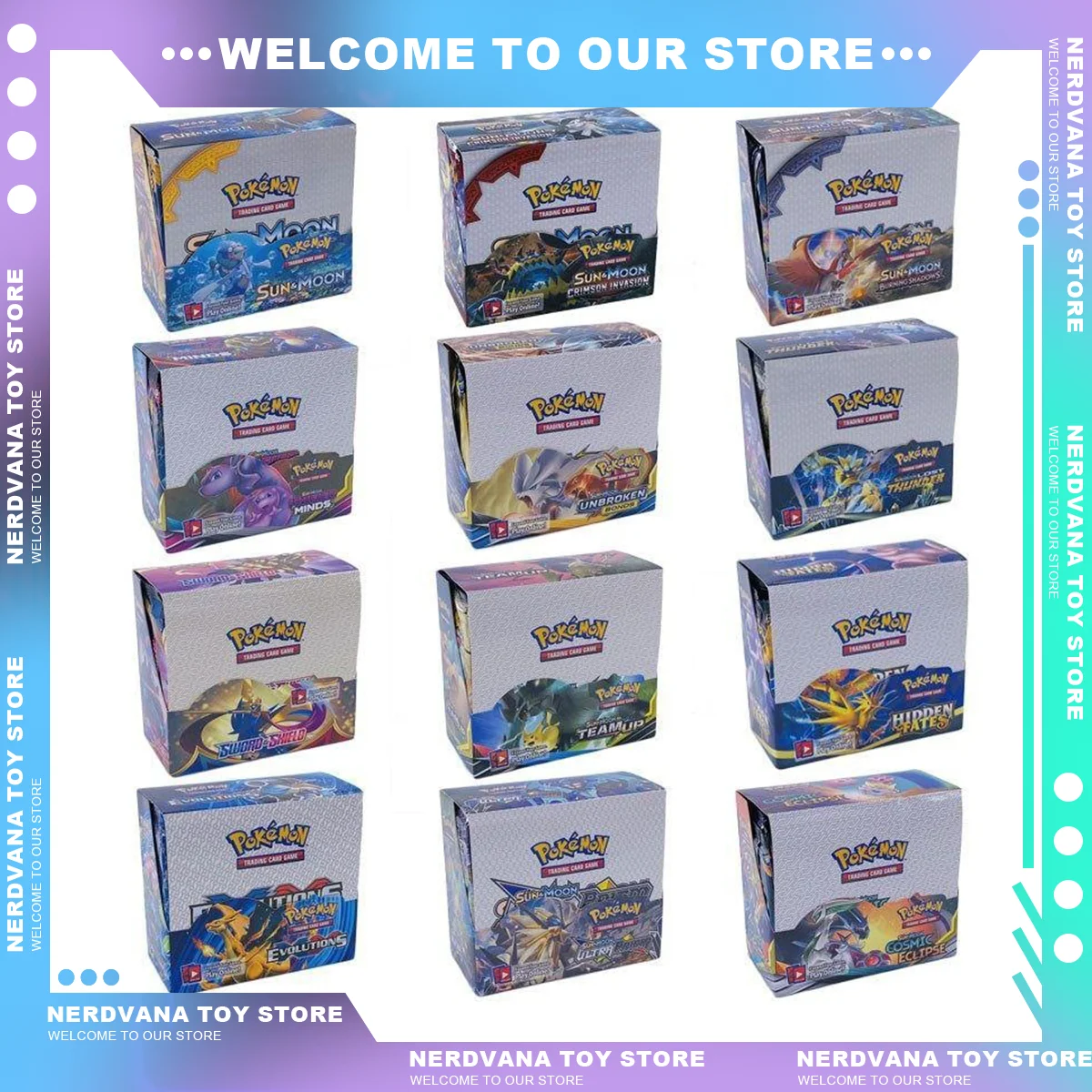 324 Card Cards Pokemon Cards Game Battle Carte Trading Pokemon Board Game Card Collection Cards Toys Children Gifts