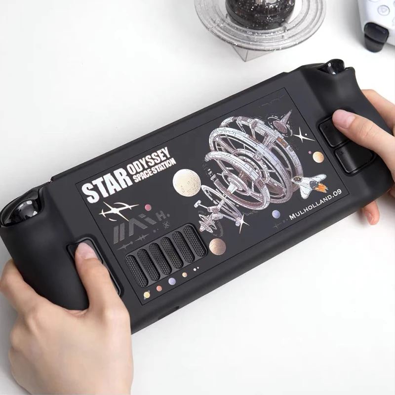 Magic Cat Hard Shell Front Back Full Cover Protective Case for Steam Deck Game Console for Steam Deck Oled Protective Skin Case