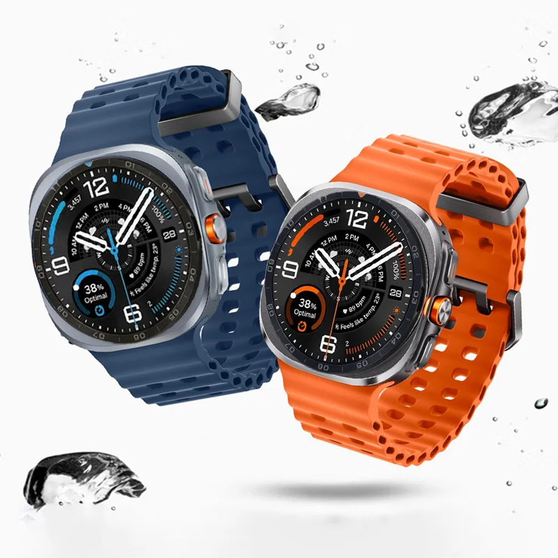 Original 1:1 Silicone Band For Samsung Galaxy Watch Ultra 2 Strap 47mm Sport Replacement Bracelet correa Galaxy Watch 2026 Ultra