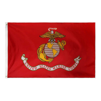 Red USMC United States Marine Corps Flag Double Stitched with Brass Grommets US Military Flags Polyester American Army Banner