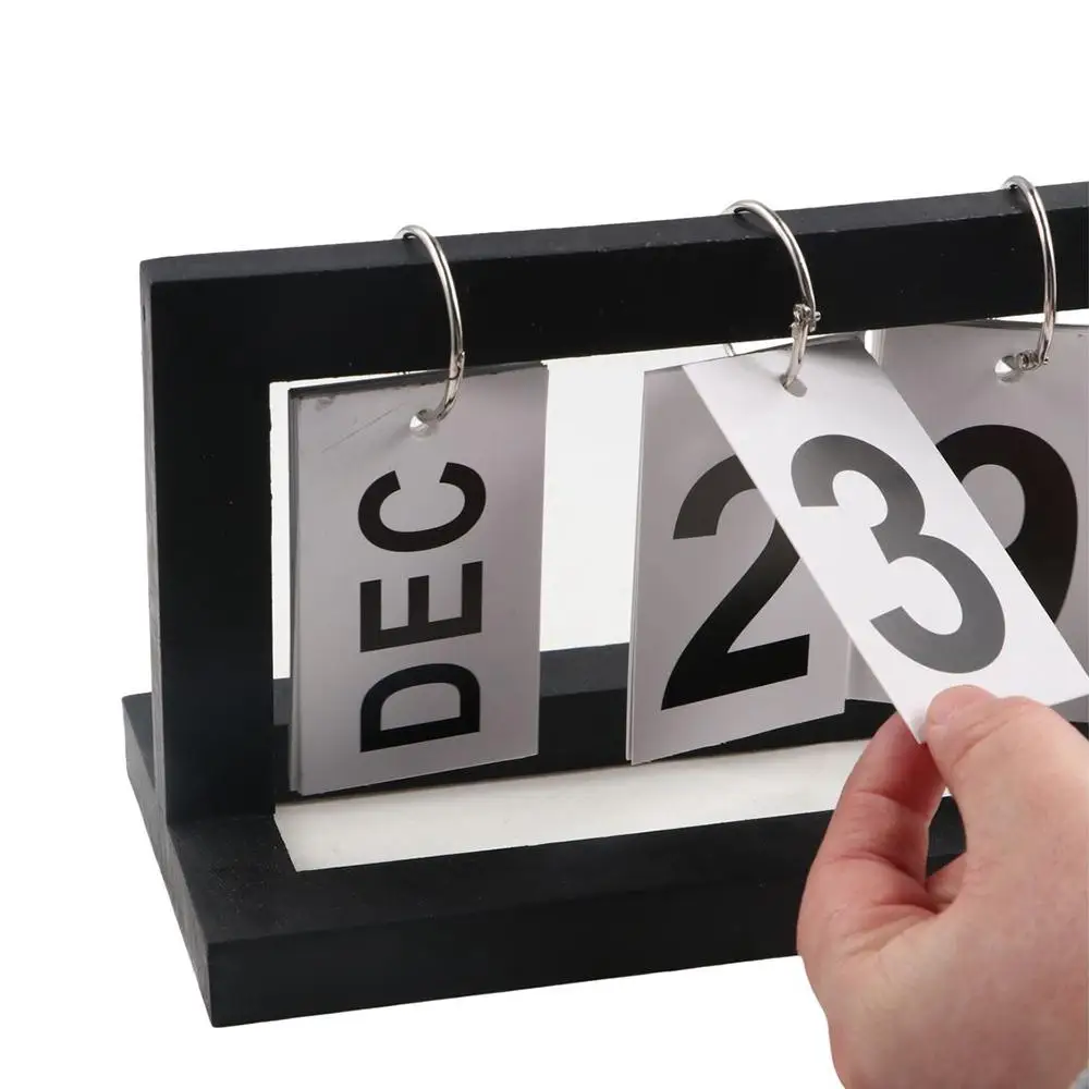 Monthly Daily Desktop Ornament Office Supplies Desk Calendar Turning Calendar Flipping Calendar Page-turning Calendar
