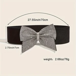 Bel peplum elastik yay kadınlar için rhinestones ile geniş bel kemeri için parti düğün elbisesi korse geri Bling Bling kemerde 12 büyük satış, laco-no. 8