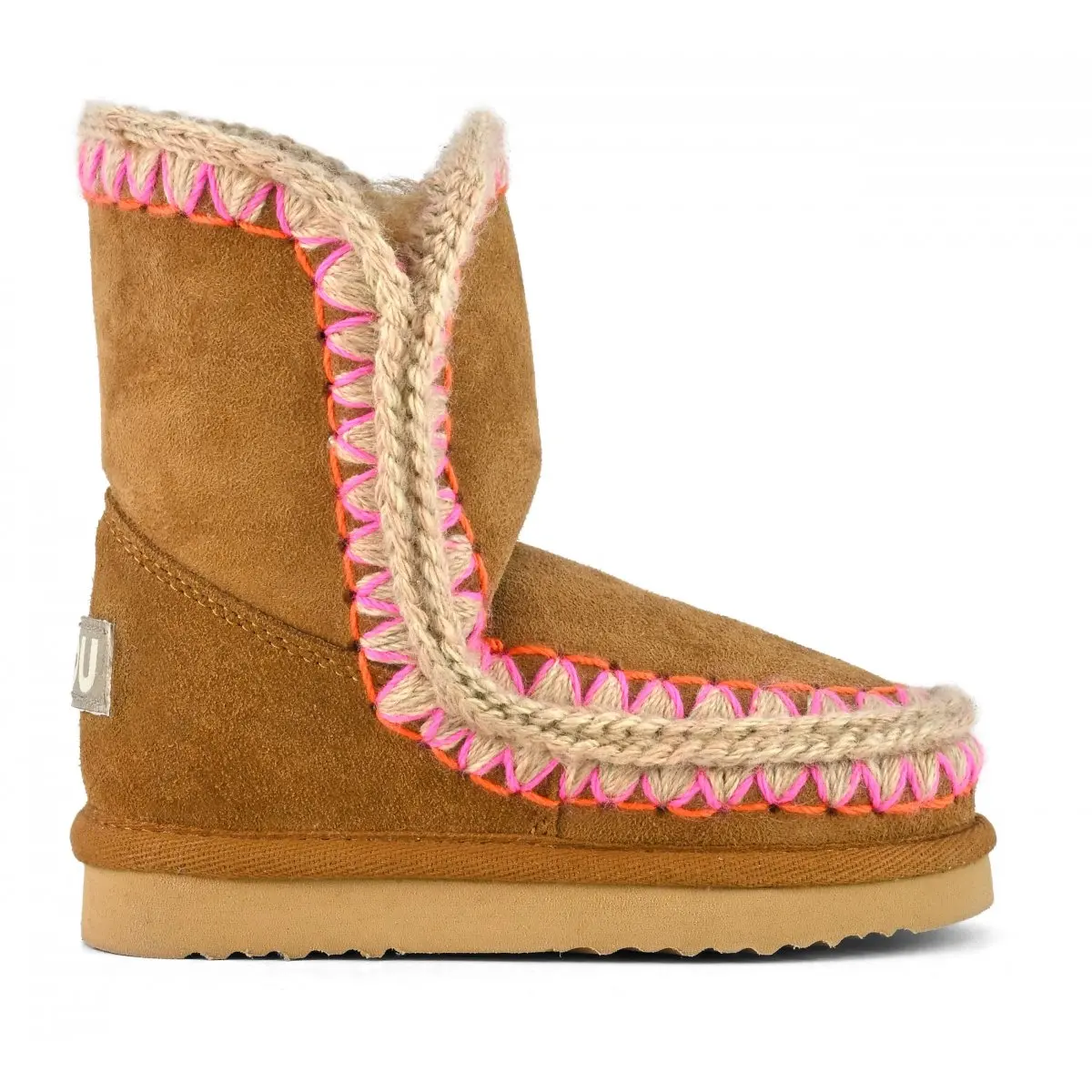 

Kids' Outdoor winter snow boots eskimo Kid Overstitching original sheepskin flats girls wear-resistant warm soft ankle boot