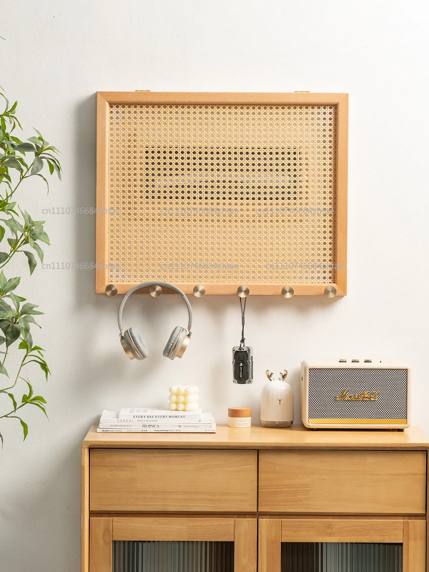 Nordic Rattan Weaving Electricity Meter Box Flip Design Wall Stickers, Home Decoration, Clothes Hook, Electric Switch, Occlusion