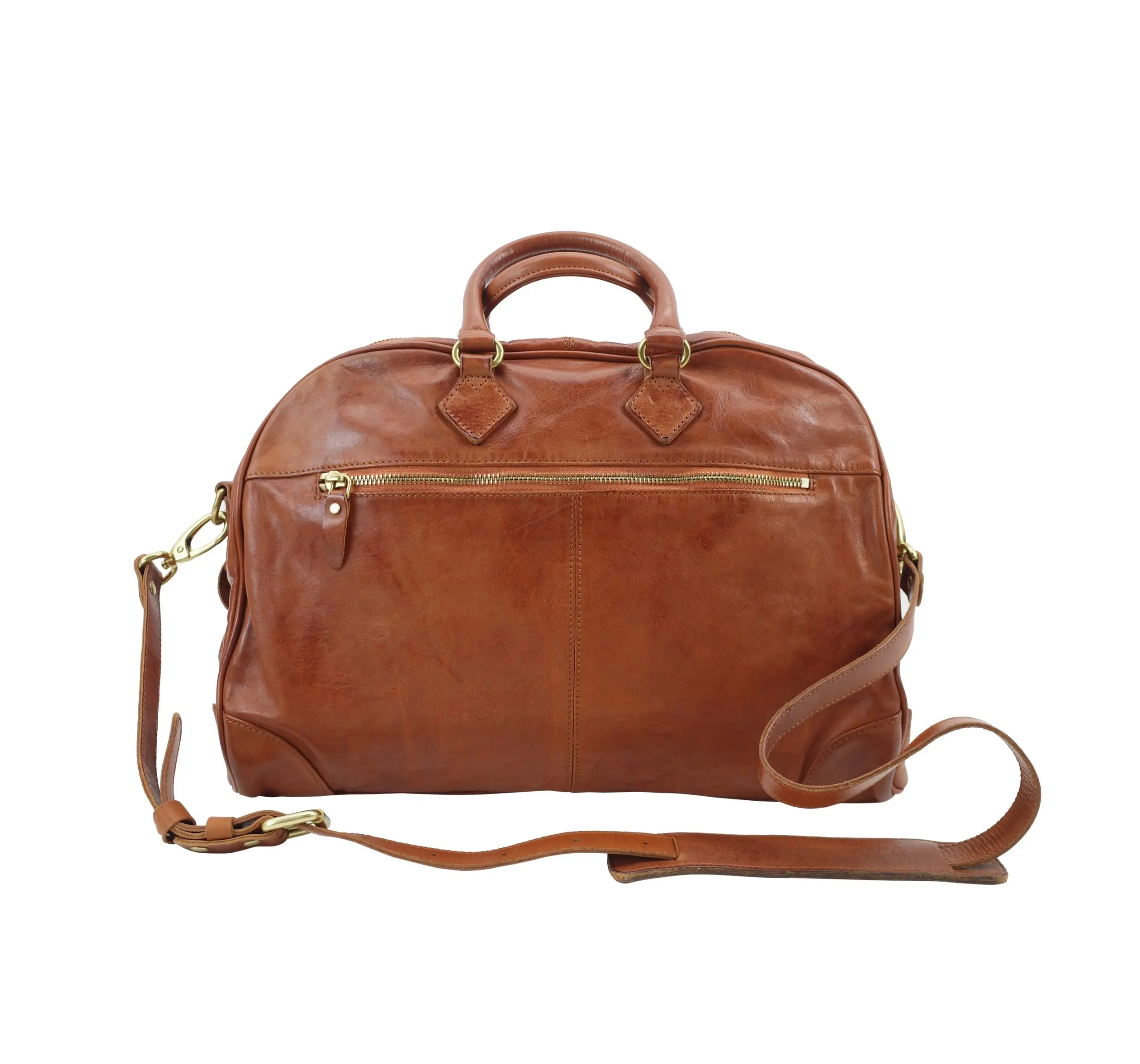 PNDME Business schlichte, pflanzlich gegerbte Rindsleder-Damen-Aktentasche, lässige Reise-Luxus-Handtasche aus echtem Leder für Laptops. – Detail 4
