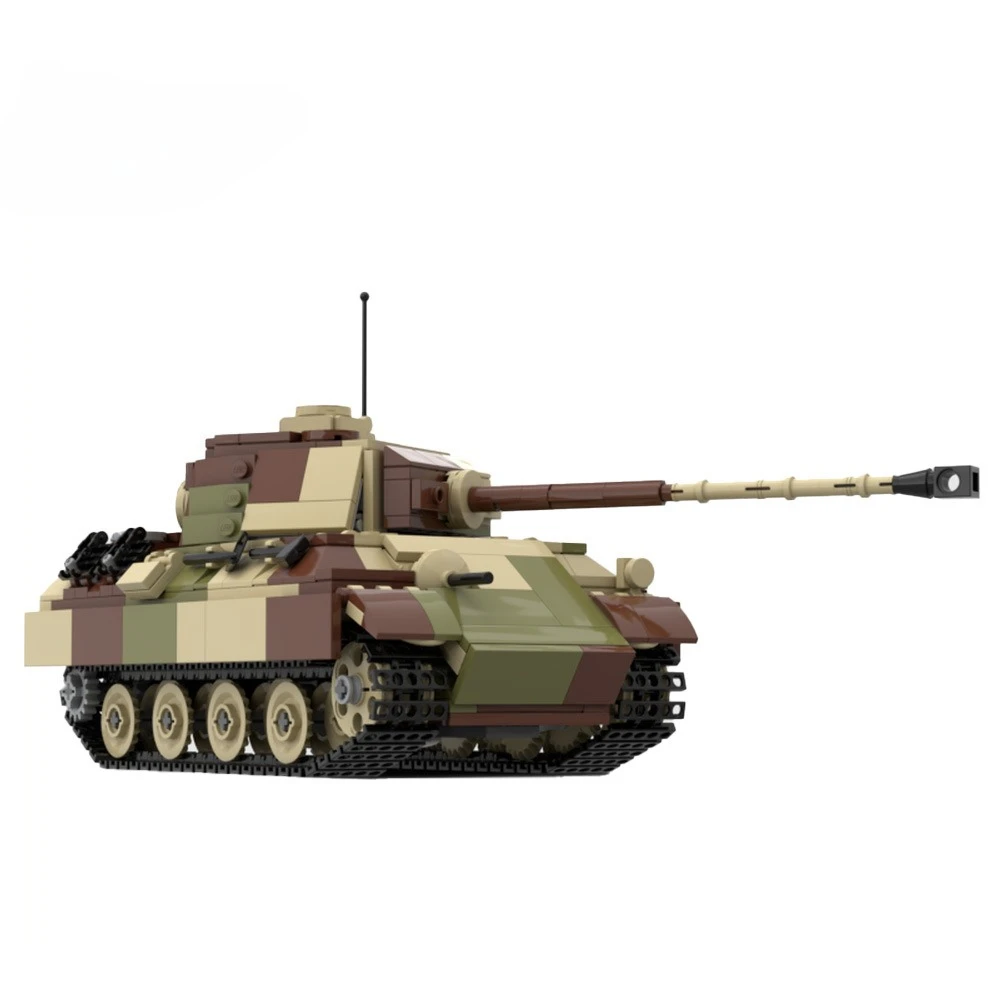 

WW2Panther средний танк G здание KV2 немецкий тигр T34 шерман танк Черная пантера сборка бронеавтомобиль модель кирпича