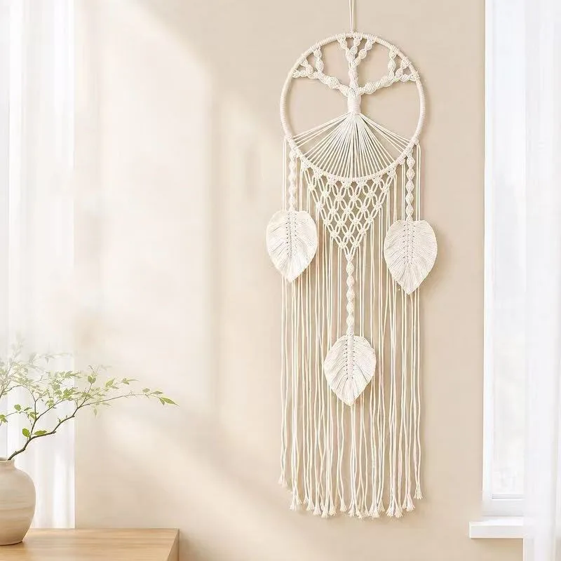 Macrame Dream Catcher Nordic Life Tree Wall Tapestry Ramadan Decoration Home Eid Room Decoration Bohemian Wall Hanging Pendant