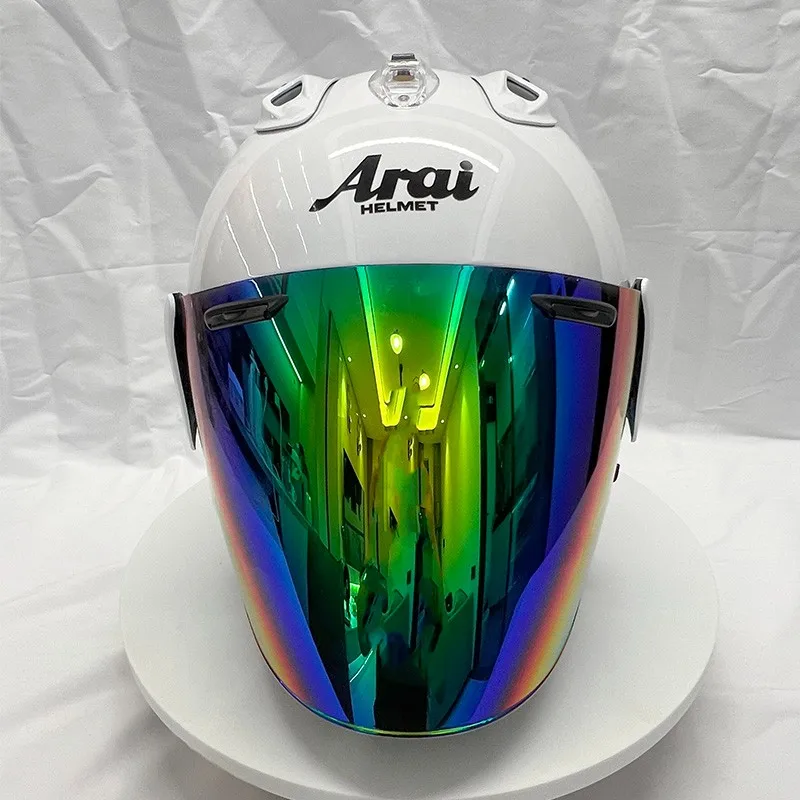 

VZ-RAM High Quality ABS Classic 3/4 Open Face Helmet, For Vintage Motorcycle and Cruise Motorcycle Protection Helmets,White