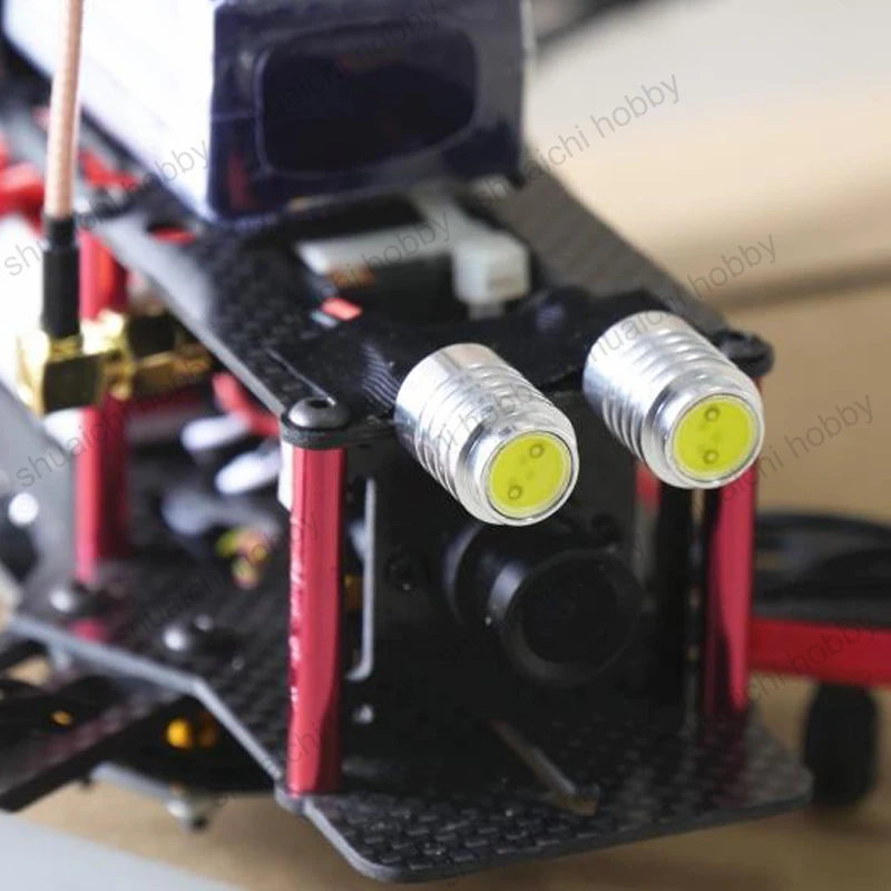 2PCS RC Drone Nacht Fliegen Suchscheinwerfer DC12V 65mA 1,5 W Hervorhebung LED Lampe Perlen mit Wärmeableitung für quadcopter Flugzeug