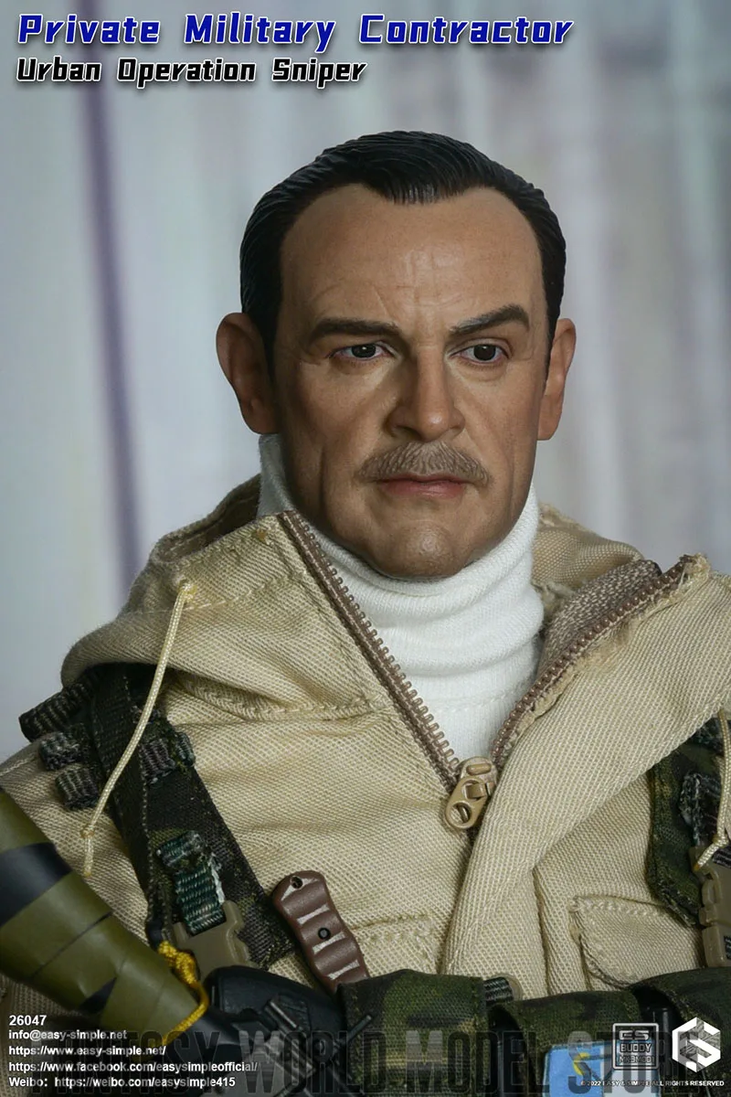 Modèle de figurine d'action Easy & Simple ES 26047, soldat masculin, opération urbaine, sniper, saut l'allemand, version trempée, ensemble complet, 12 en effet, échelle 1/6