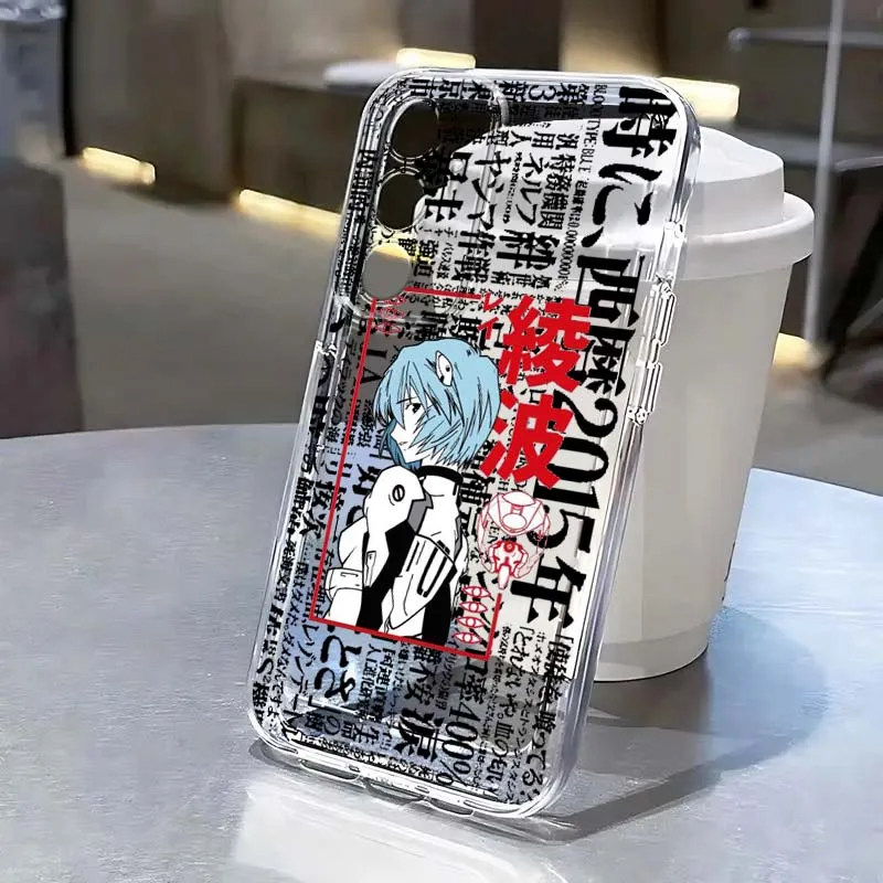 

Japanese Anime Mecha Girl Art Phone Case For Samsung A71 A51 A55 A52 A35 A25 A37 A17 A07 A54 A15 A14 A05 A13 A73 5G Transparent