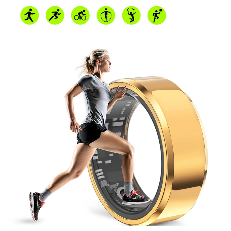 Tracker sanitario 3ATM Smart Ring Localizzatore di attività fitness multimodale per donna e uomo con registratore di monitoraggio della salute del sonno della frequenza cardiaca