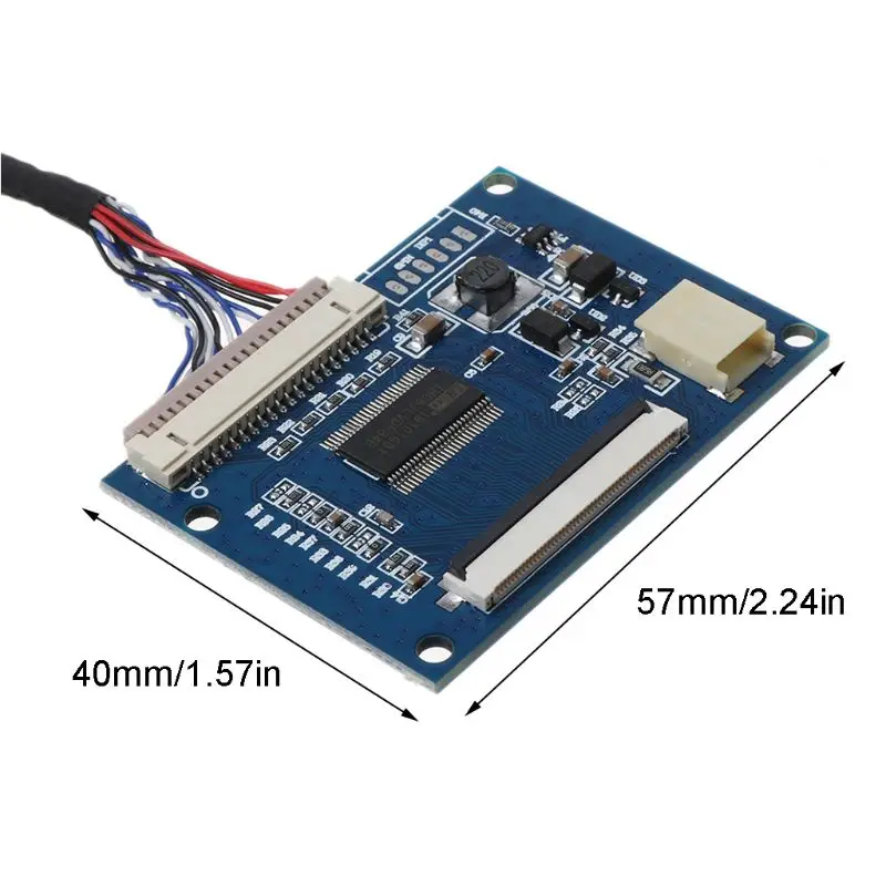 1 zestaw standardowe 20-pinowe 1-kanałowe wejście LVDS do 50-pinowego wyjścia TTL płyta sterownicza z kablem Drop Shipping