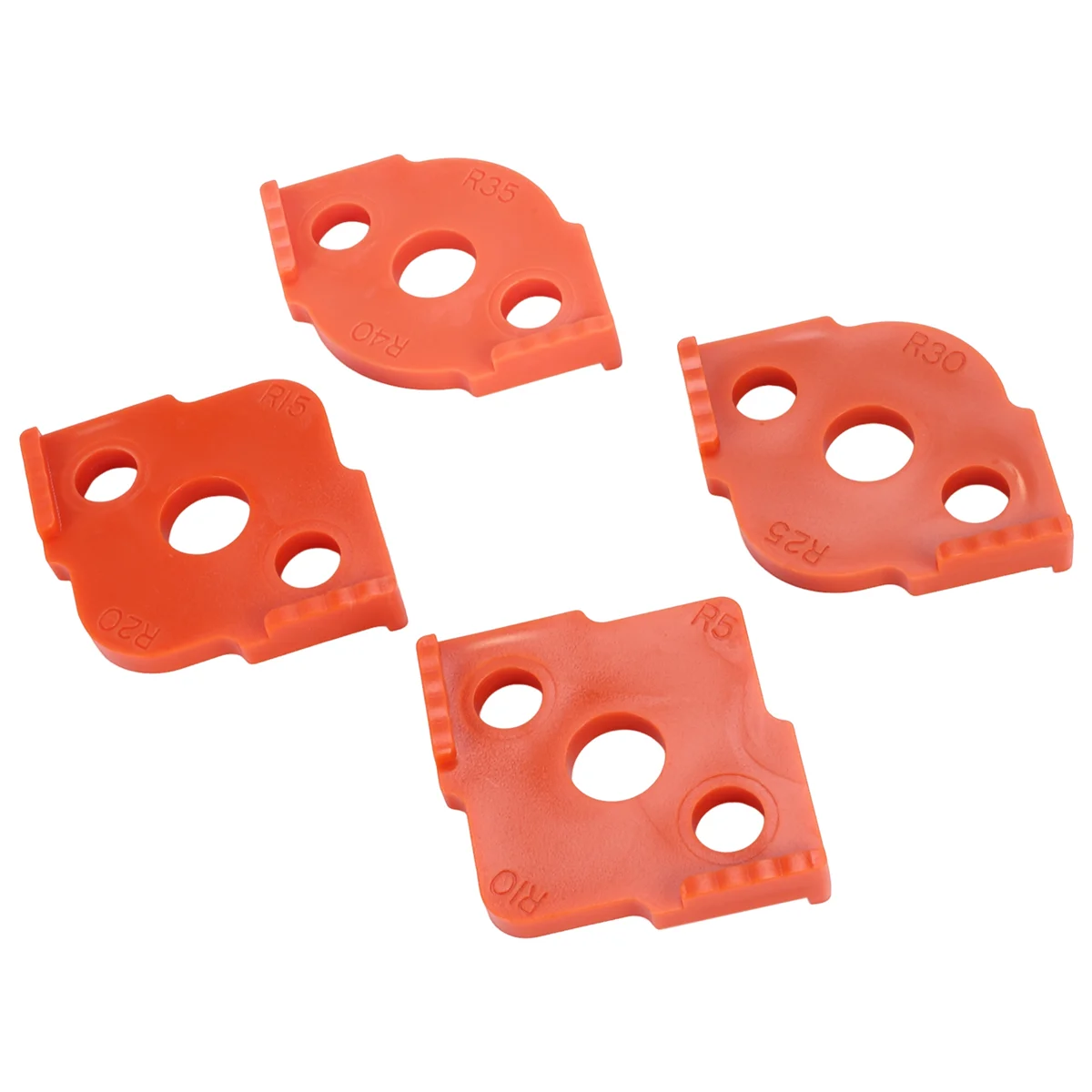 #00B Quick Locator,4Pcs Woodworking Router Corner Radius Templates Orange,Orange